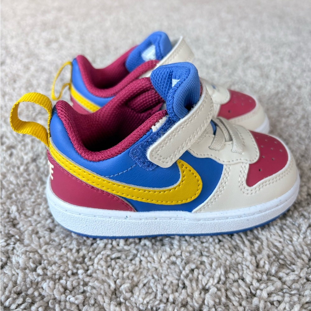 Nike Toddler Colorblock Sneakers in Blue, Yellow & Pink
